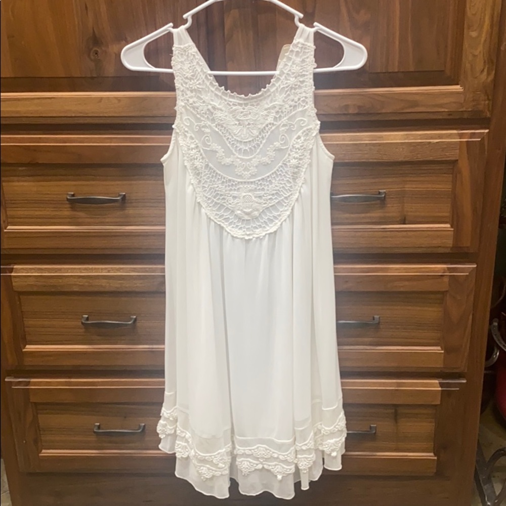 Altar’d State White Babydoll Lace Dress